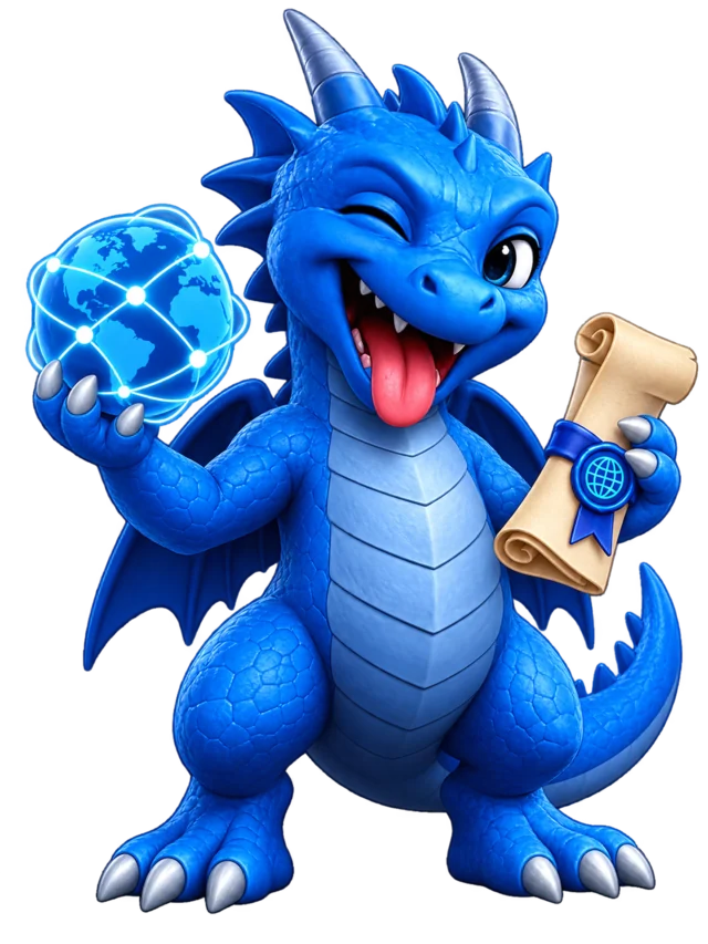 Saphira Linux dnsDragon, the authoritative DNS mascot